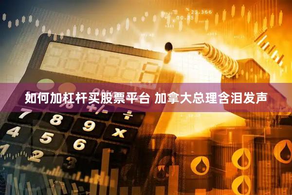 如何加杠杆买股票平台 加拿大总理含泪发声