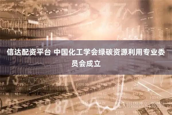 信达配资平台 中国化工学会绿碳资源利用专业委员会成立